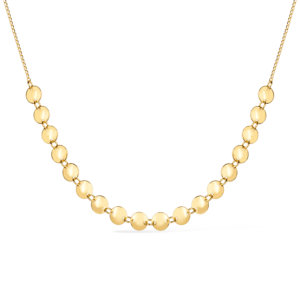 Chocker Esferas com Extensor Banhado a Ouro 24k