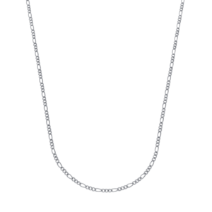 Corrente Prateada Masculina Elo 3 por 1 Banhado em Ródio