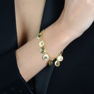 Pulseira 10 Dez Mandamentos Banhado a Ouro 24k