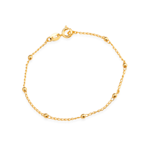 Pulseira de Bolinhas Banhado a Ouro 24k